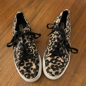 Steve Madden Emmi Leopard Print Platform Sneaker | Size 10